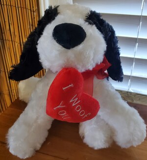 Red Heart I Woof You Dog